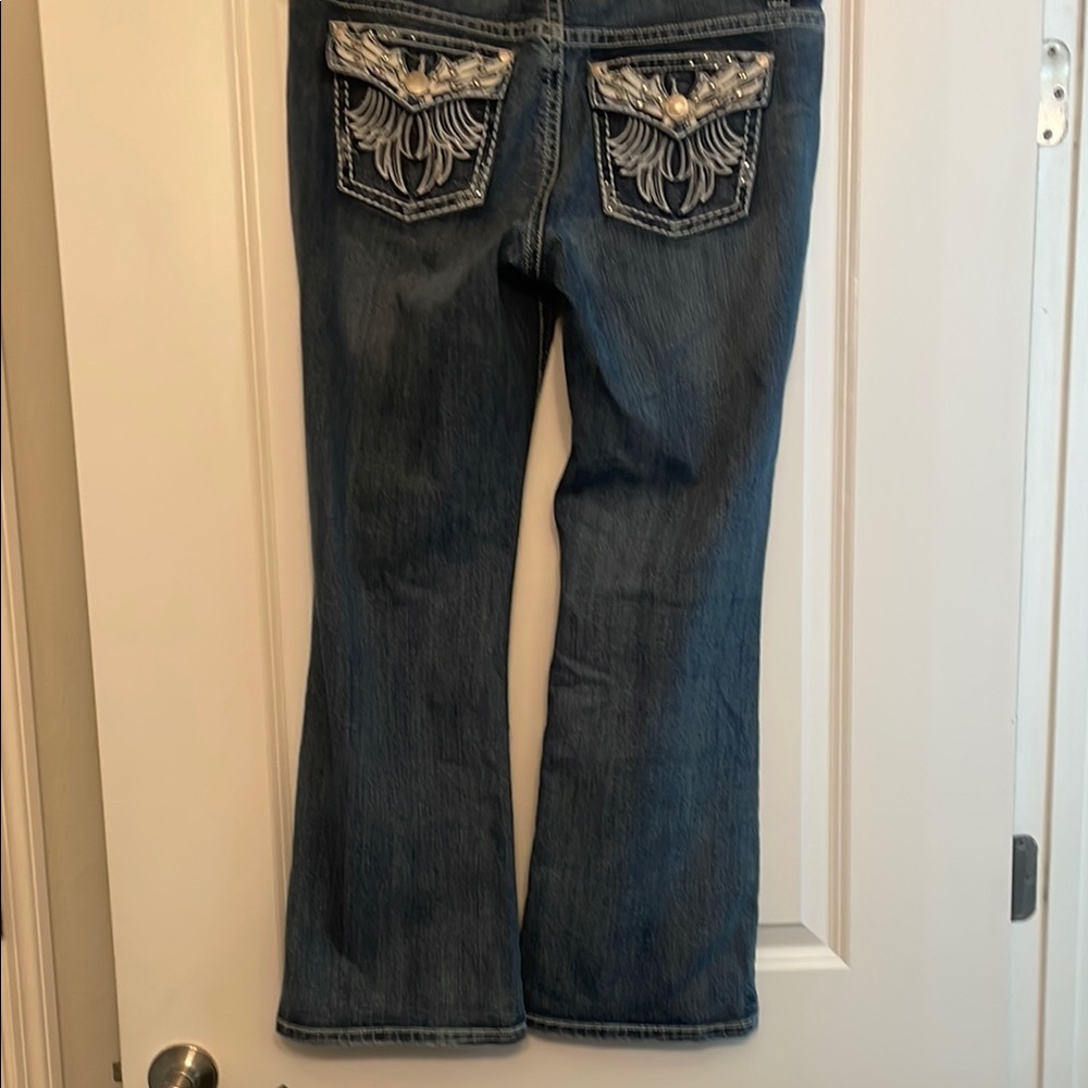 Love Indigo Blue Flare Wide Leg Jeans